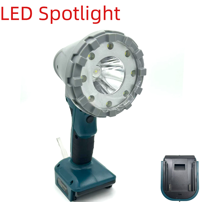 Outdoor Lighting Milwaukee - ไฟ LED แบบพกพาไฟฉายสปอตไลท์สำหรับใช้ในร่มและกลางแจ้งสำหรับแบตเตอรี่มากิต้า/มิลวอกี/บ๊อช/แบล็ค&เด็คเกอร์ 18-20V