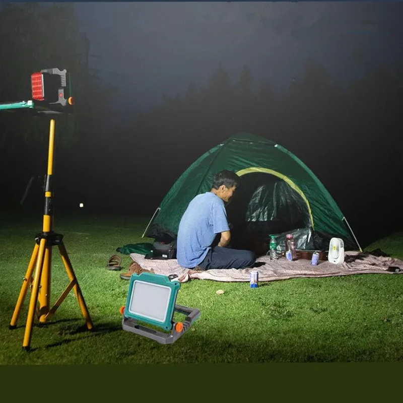 Outdoor Lighting Milwaukee - ไฟ LED ตั้งโต๊ะสำหรับตั้งแคมป์กลางแจ้งโคมไฟฟลัดไลท์สำหรับ Makita สำหรับ DeWalt