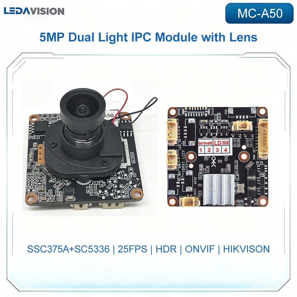 Outdoor Lighting No Electricity - MC-A50 พร้อมเลนส์ 5MP โมดูล IPC แบบแสงคู่