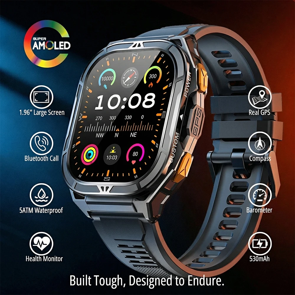 Outdoor Lighting Japanese - สมาร์ทวอทช์ AMOLED ระดับหรู พร้อม GPS แท้
