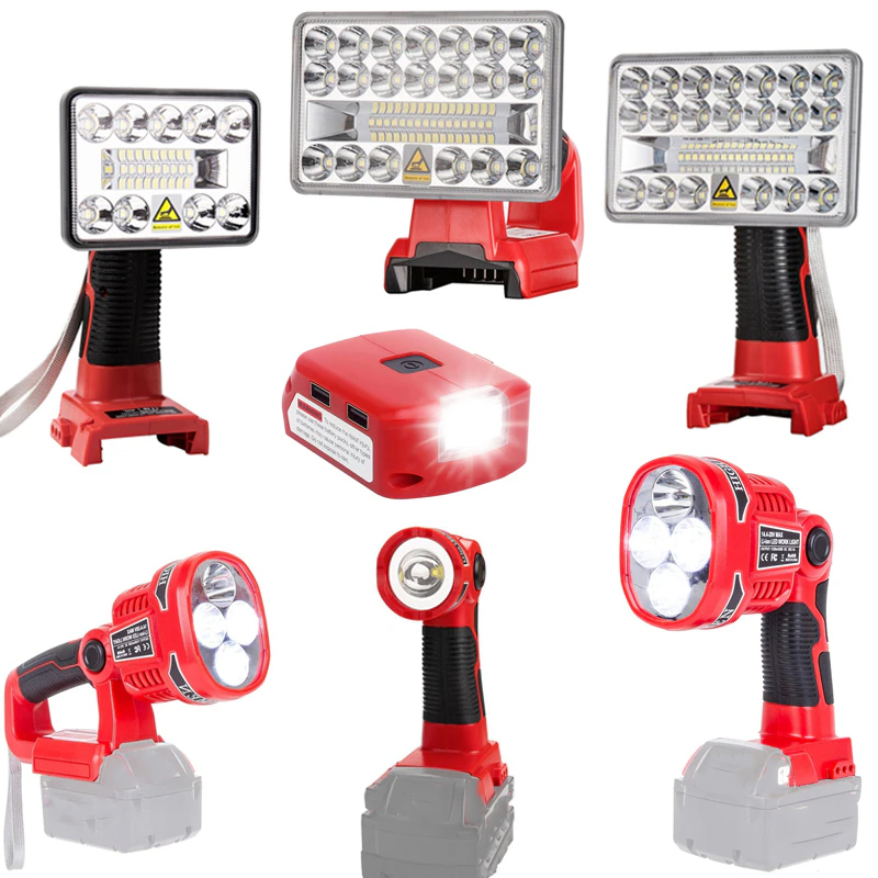 Outdoor Lighting Milwaukee - ไฟ LED ทำงานสำหรับ Milwaukee 12W 18V