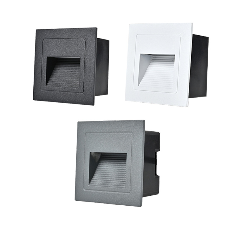 Xl Outdoor Lighting - โคมไฟใต้พื้นดิน LED กลางแจ้ง5W กันน้ำไฟบันไดไฟฝังผนังไฟส่องขั้นบันได IP65 AC85-265V