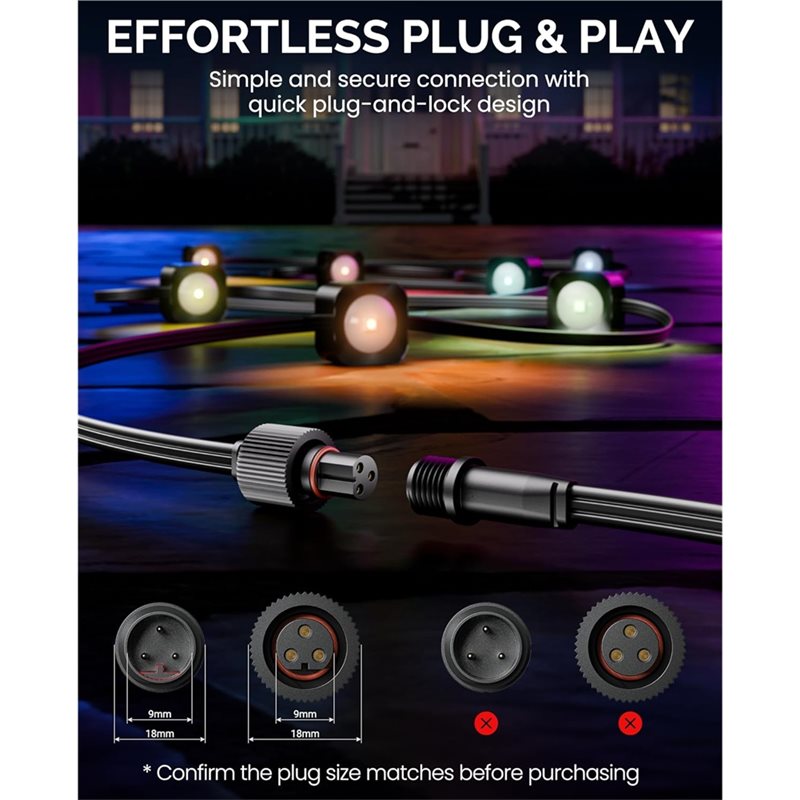 สายต่อ A03F (16 ฟุต) สำหรับโคม - Outdoor Lighting Govee บทวิจารณ์และราคา