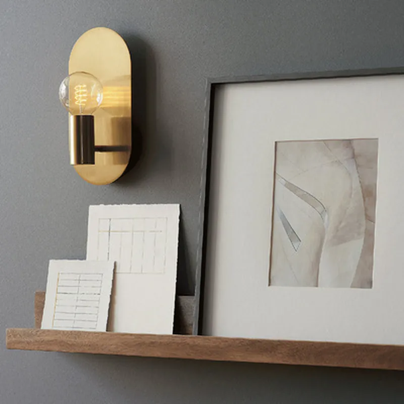 โคมไฟติดผนังข้างเตียงสไตล์นอร์ - Outdoor Lighting Brass บทวิจารณ์และราคา