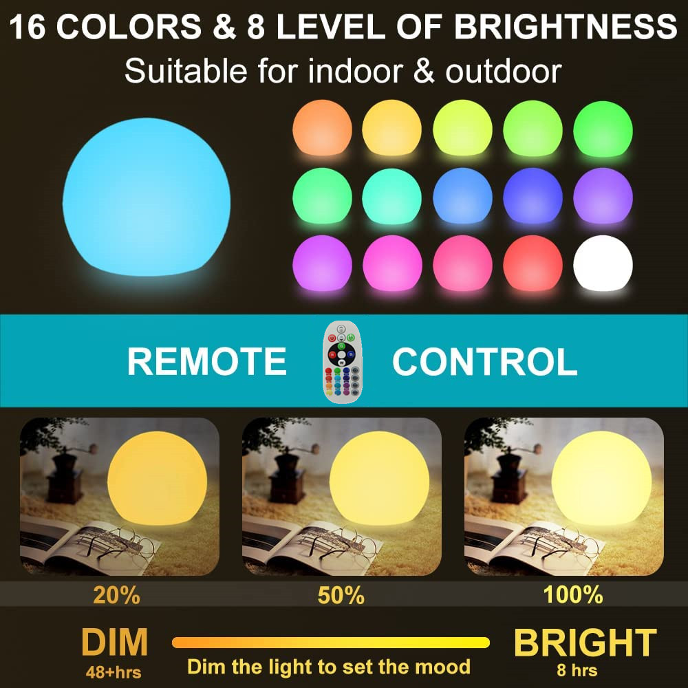 LED เรืองแสง Ball Light สําหรั - Outdoor Lighting Manufacturers บทวิจารณ์และราคา