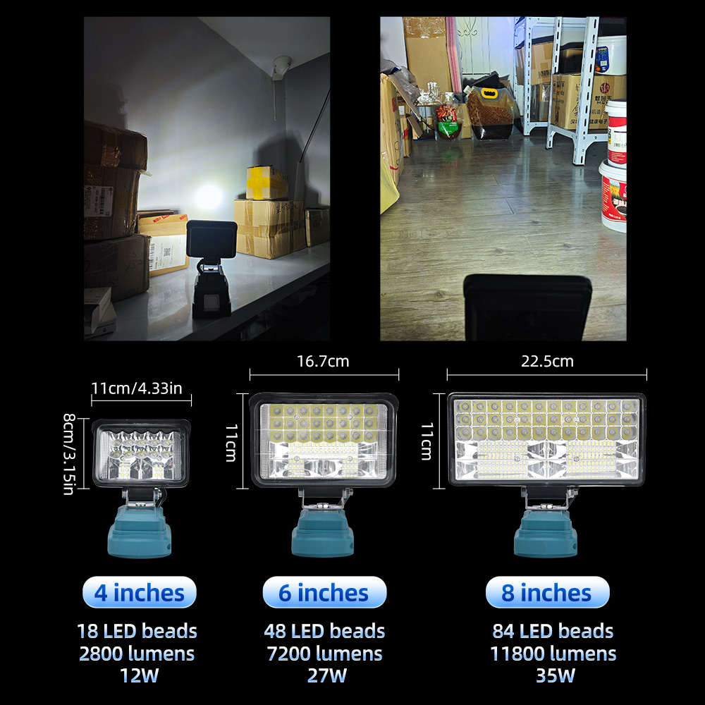 โคมไฟ LED 18V สำหรับ Makita, D - Outdoor Lighting Milwaukee บทวิจารณ์และราคา