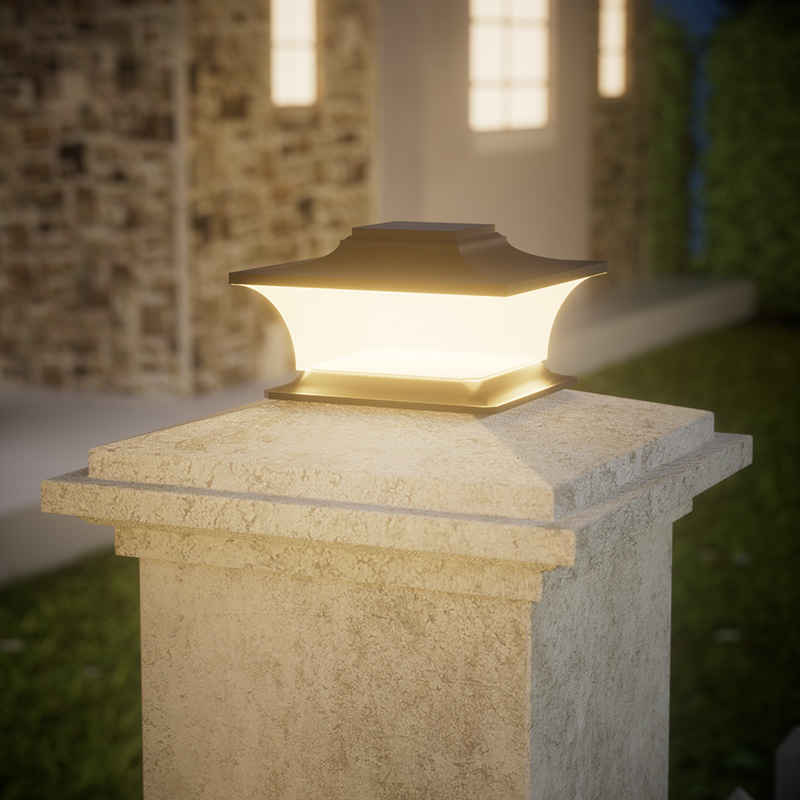 ไฟโพสต์พลังงานแสงอาทิตย์พร้อมเ - Post Cap Light บทวิจารณ์และราคา