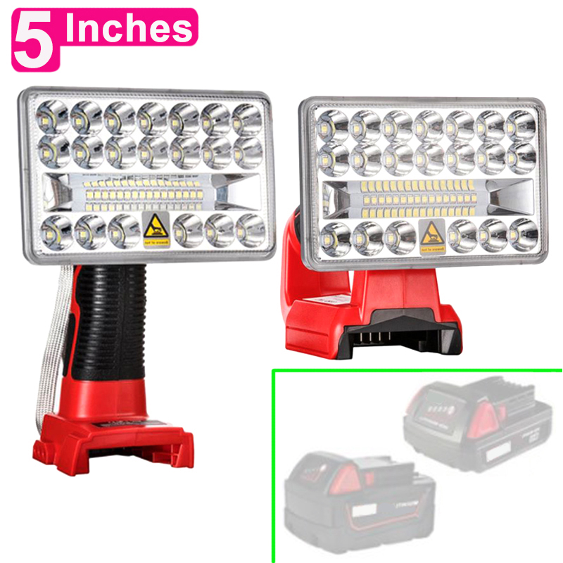 โคมไฟทำงานรถยนต์ li-ion ที่ชาร - Outdoor Lighting Milwaukee บทวิจารณ์และราคา