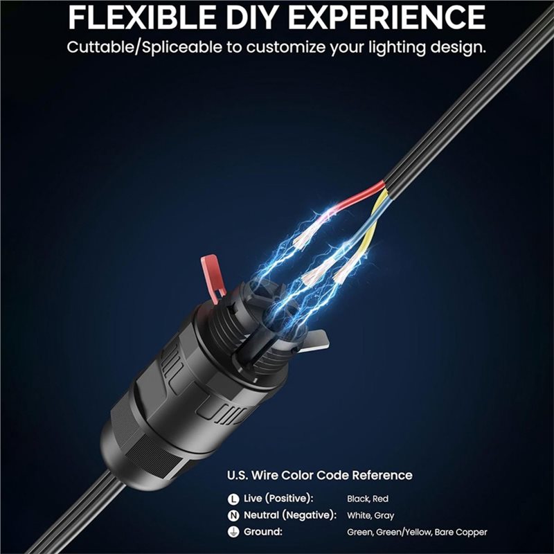 ขั้วต่อสายไฟกันน้ำ DT17 แบบตัว - Outdoor Lighting Govee บทวิจารณ์และราคา