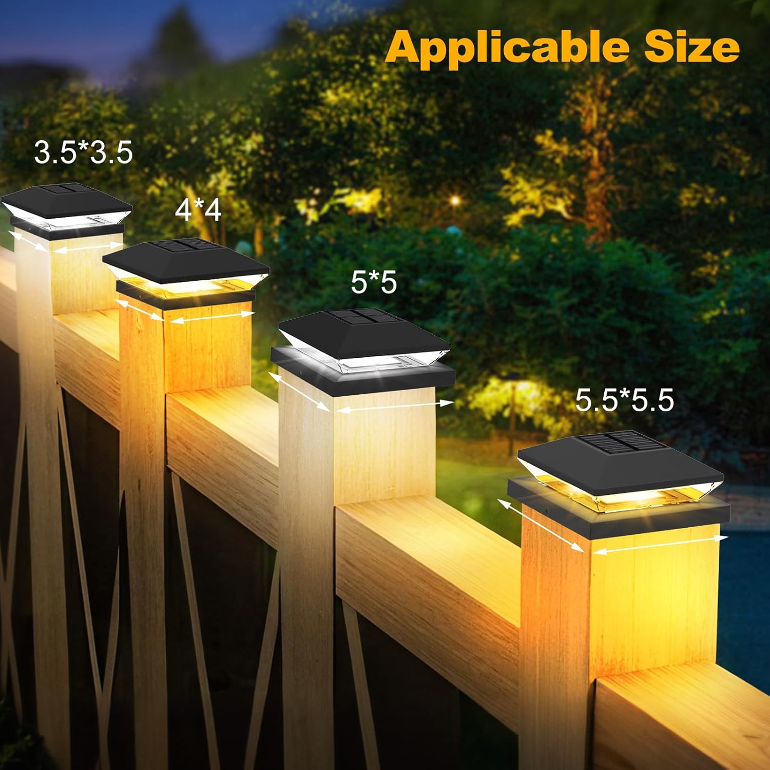2/4pcs พลังงานแสงอาทิตย์โพสต์ห - Post Cap Light บทวิจารณ์และราคา