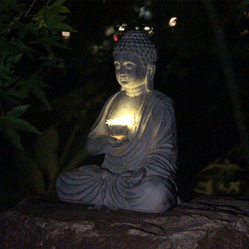 เรซิ่นพลังงานแสงอาทิตย์พระพุทธ - Outdoor Lighting Japanese บทวิจารณ์และราคา