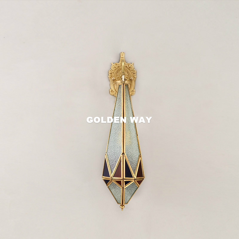 ยุโรปโคมไฟติดผนังทองเหลืองกลาง - Outdoor Lighting Brass บทวิจารณ์และราคา