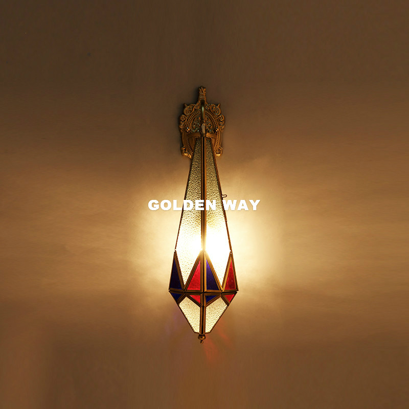 ยุโรปโคมไฟติดผนังทองเหลืองกลาง - Outdoor Lighting Brass บทวิจารณ์และราคา