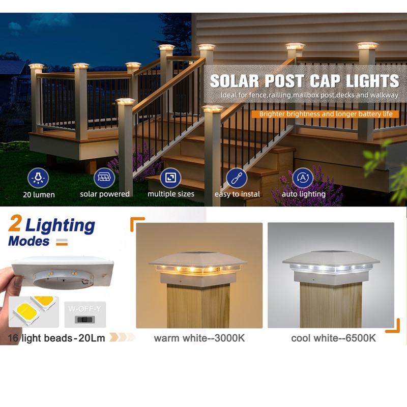 ไฟฝาครอบเสาพลังงานแสงอาทิตย์ 4 - Post Cap Light บทวิจารณ์และราคา
