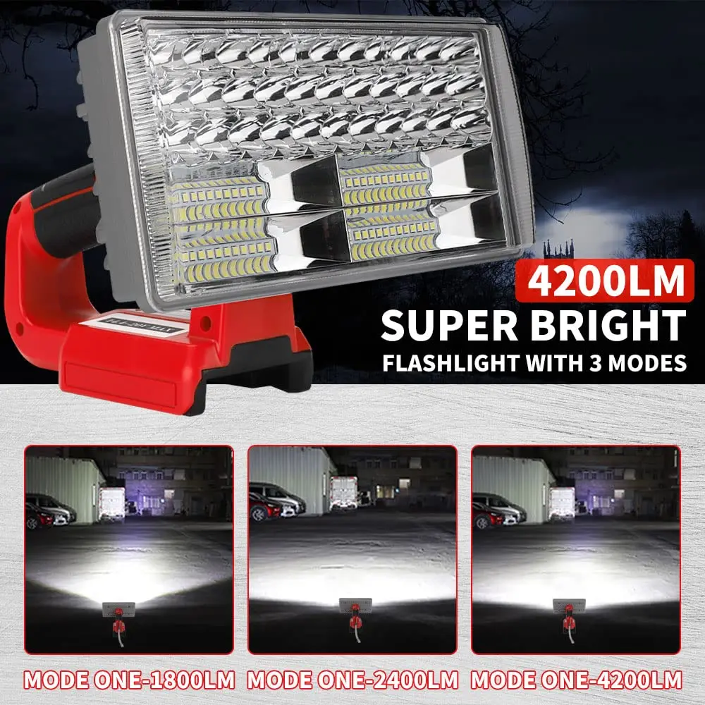 ไฟฉายไร้สาย 40W สำหรับตั้งแคมป - Outdoor Lighting Milwaukee บทวิจารณ์และราคา