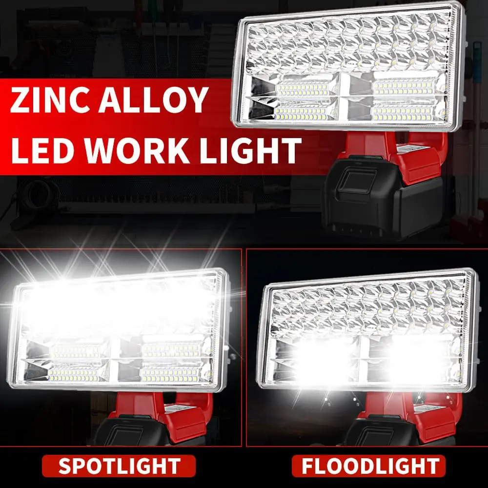 ไฟฉายไร้สาย 40W สำหรับตั้งแคมป - Outdoor Lighting Milwaukee บทวิจารณ์และราคา