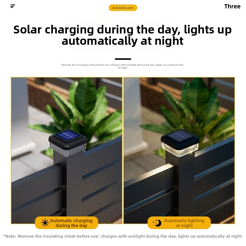 ไฟ LED ติดเสาแบบโซลาร์เซลล์ กั - Post Cap Light บทวิจารณ์และราคา
