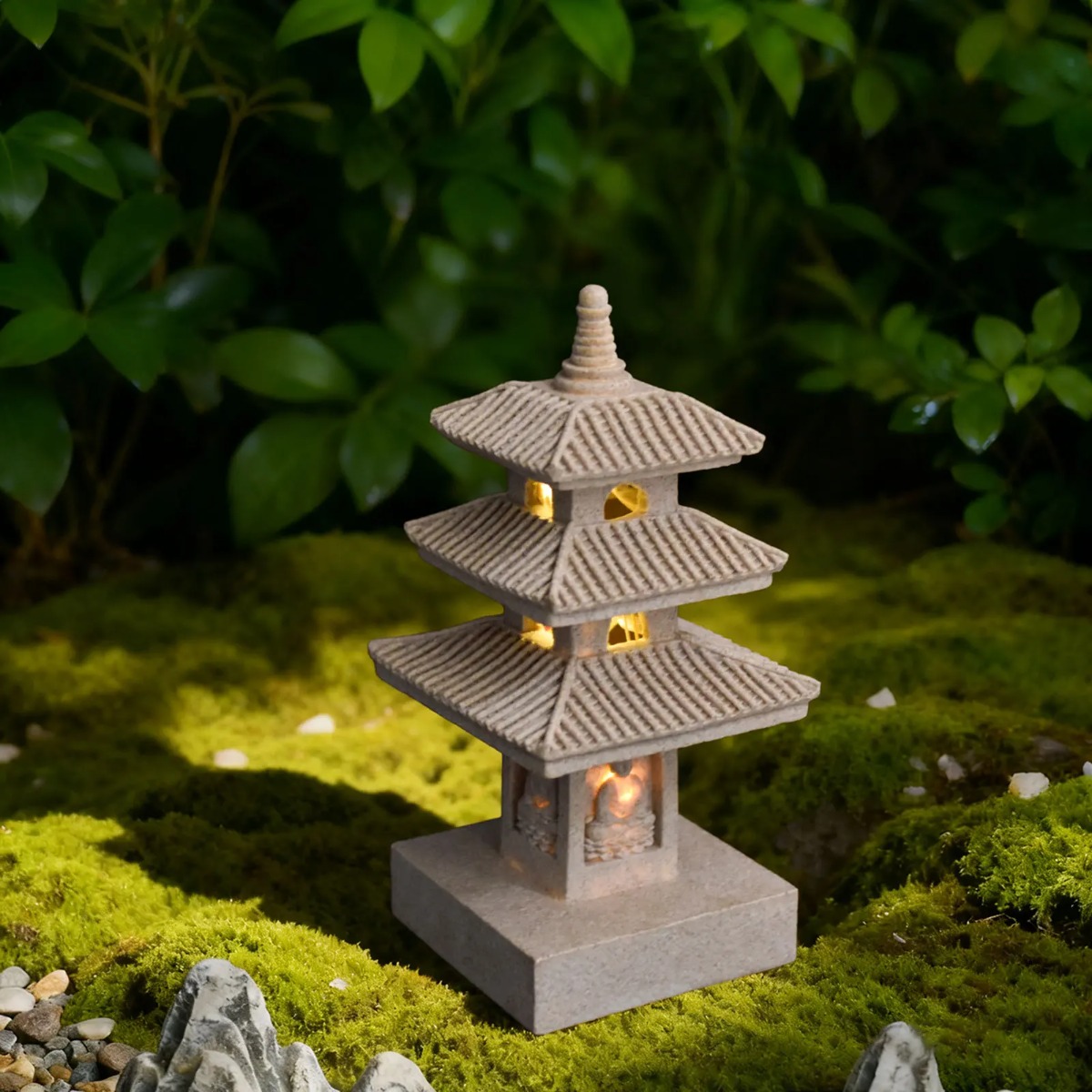 โคมไฟสวนพลังงานแสงอาทิตย์ โคมไ - Outdoor Lighting Japanese บทวิจารณ์และราคา
