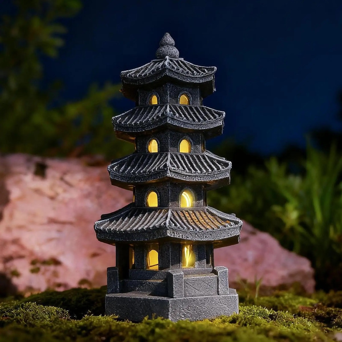 โคมไฟสวนพลังงานแสงอาทิตย์ โคมไ - Outdoor Lighting Japanese บทวิจารณ์และราคา