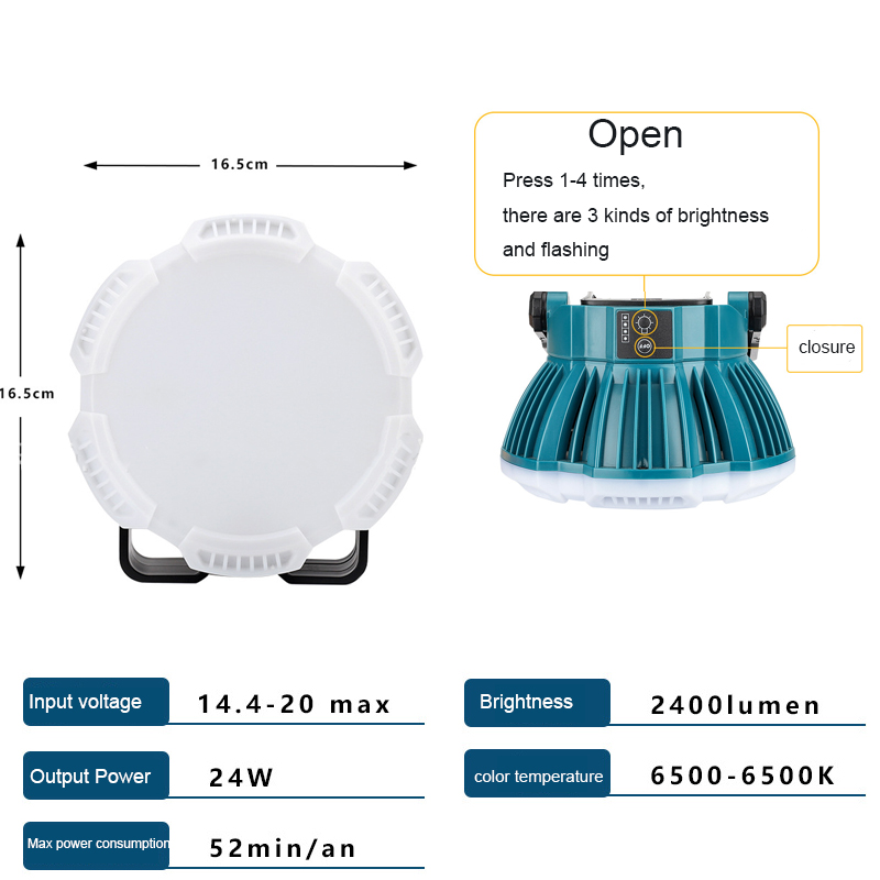 ไฟทำงาน LED 24W สำหรับ makita/ - Outdoor Lighting Milwaukee บทวิจารณ์และราคา