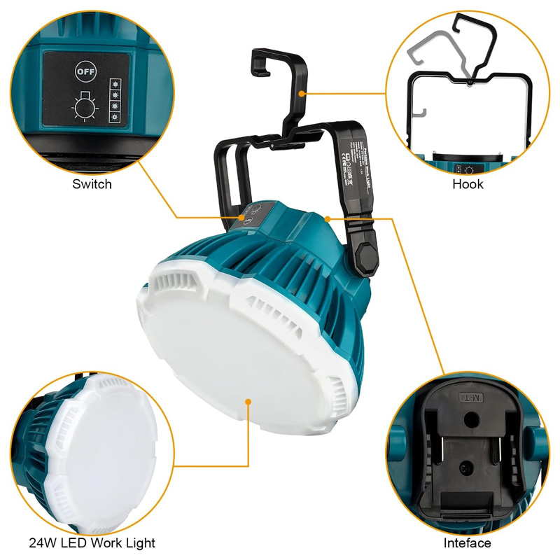 ไฟทำงาน LED 24W สำหรับ makita/ - Outdoor Lighting Milwaukee บทวิจารณ์และราคา