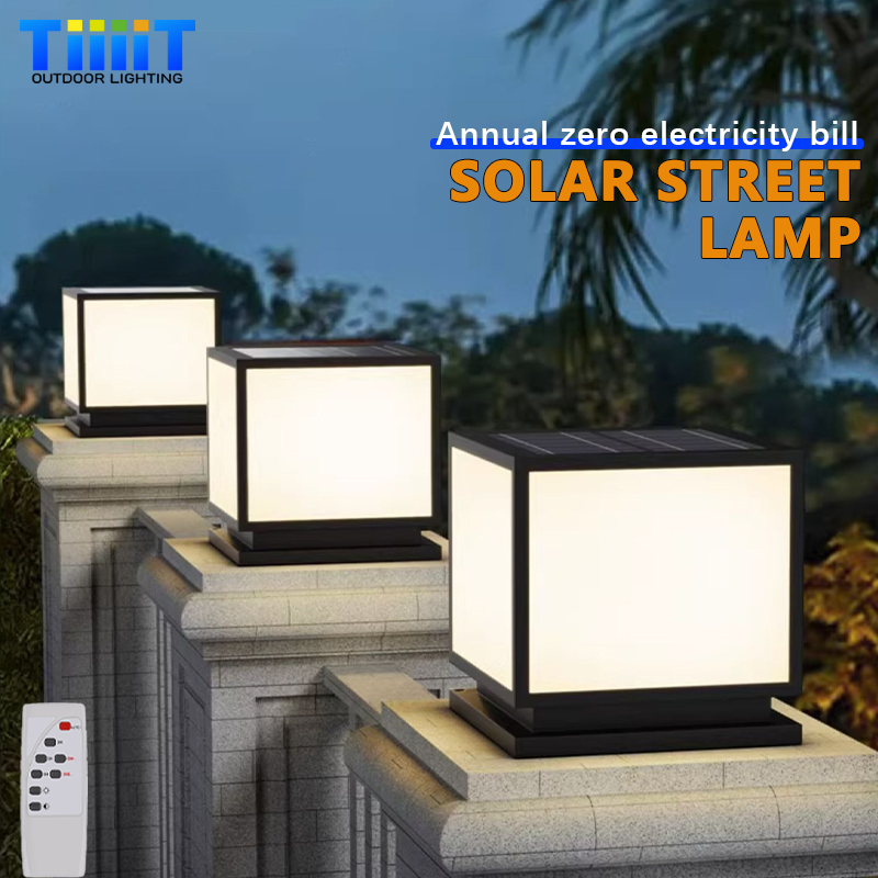 ไฟเสา LED พลังงานแสงอาทิตย์กลา - Post Cap Light บทวิจารณ์และราคา