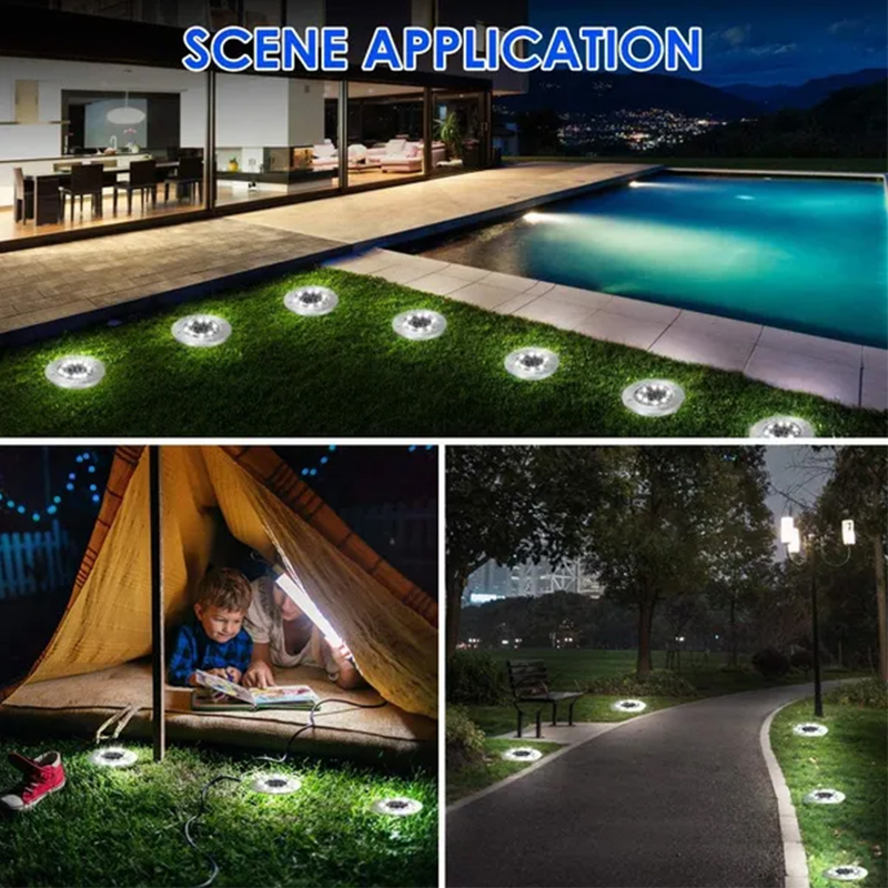 ไฟโซลาร์เซลล์ LED 8/20 ดวง กัน - Outdoor Lighting Under Deck บทวิจารณ์และราคา