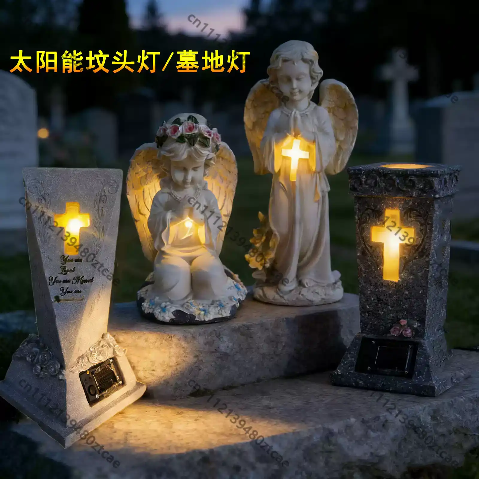 รูปปั้นนางฟ้าโซลาร์ครอส แจกันไ - Outdoor Lighting Brass บทวิจารณ์และราคา