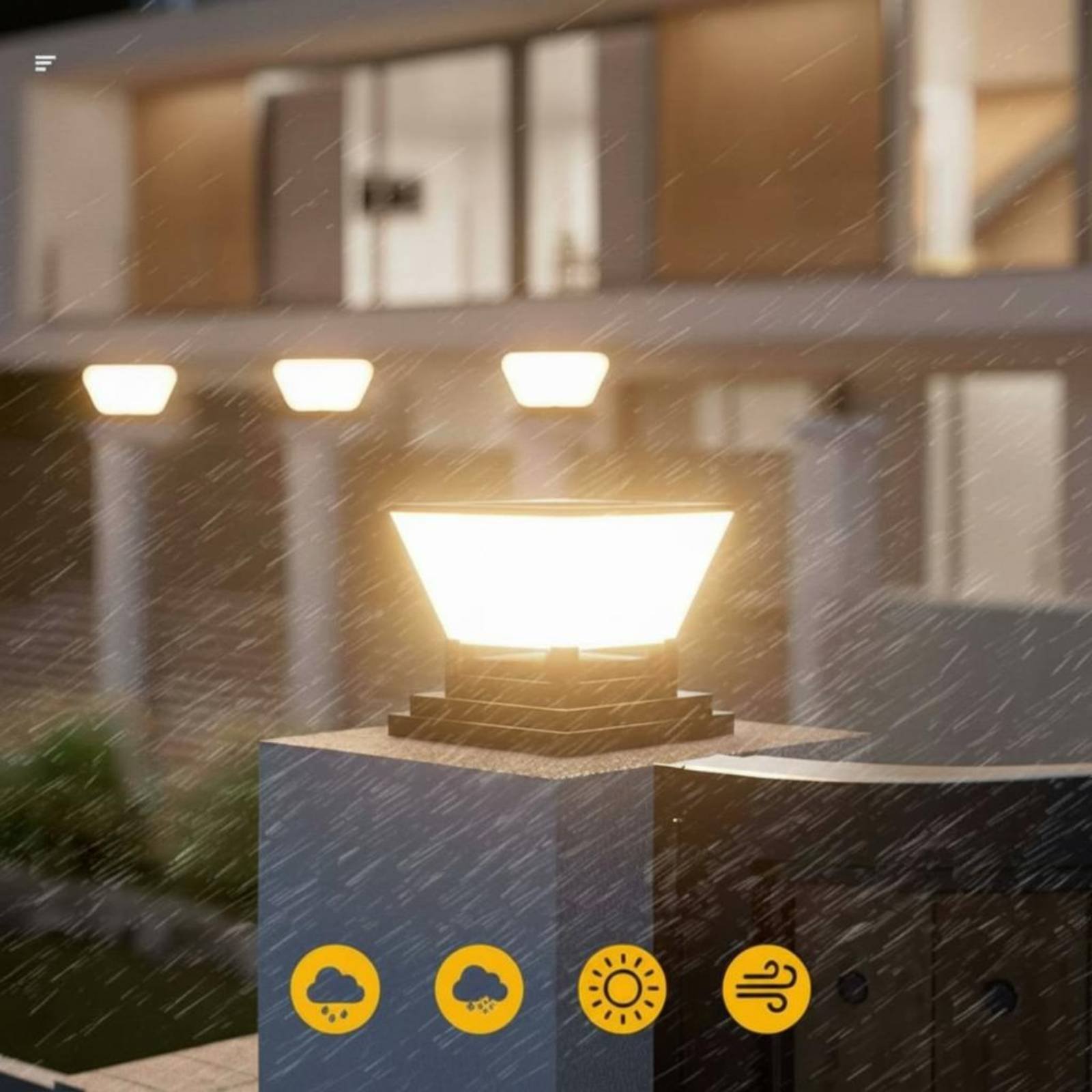 ไฟเสาโซลาร์เซลล์ ไฟรั้วโซลาร์เ - Post Cap Light บทวิจารณ์และราคา
